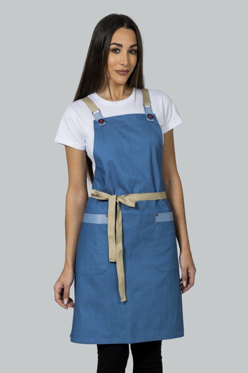 Delantal Vaquero Estilo Peto Unisex Magasa ( 2186V101 )