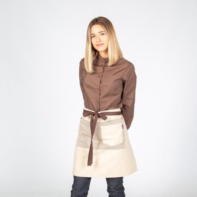 Delantal Sin Peto Beige Combi Gary´s ( 100013 )