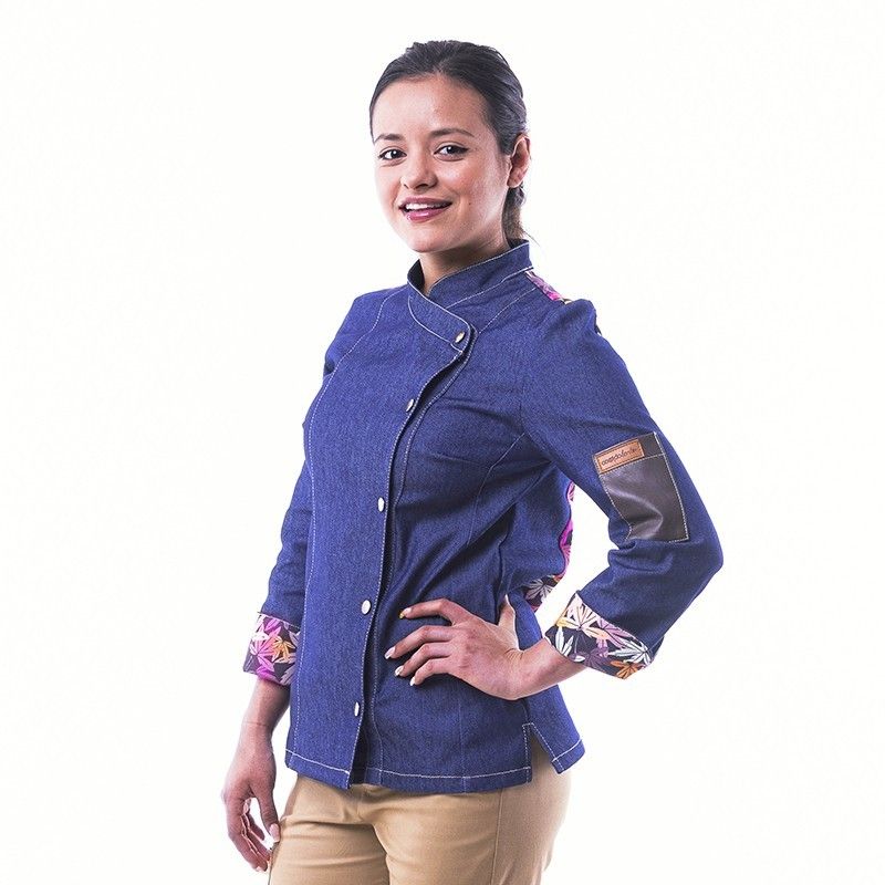 Chaqueta De Cocina Mujer Al Punto Fusión Textil R ( CC1466 DP28 )