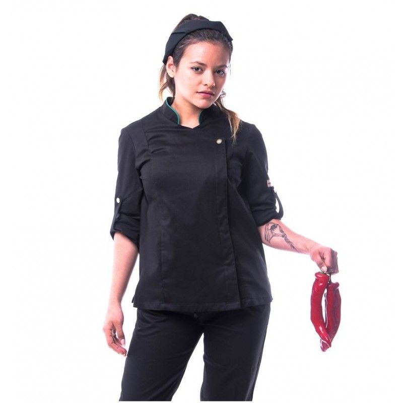 Chaqueta De Cocina Mujer Braseada Textil R ( CC1467 DP32 ) - Imagen 7