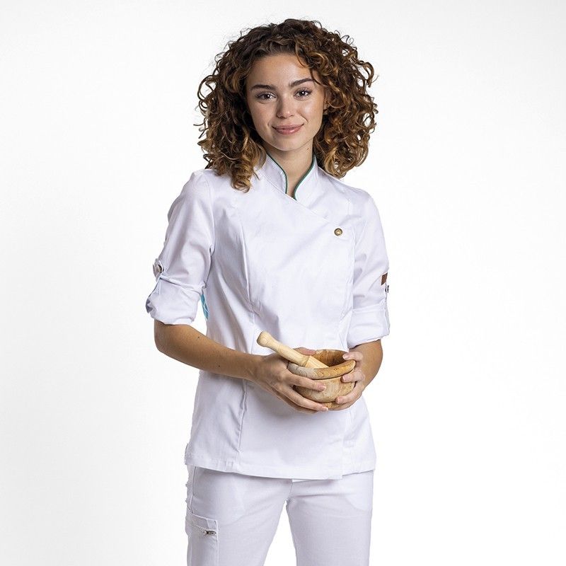 Chaqueta De Cocina Mujer Braseada Textil R ( CC1467 DP32 ) - Imagen 5