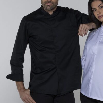 Chaqueta Cocina Hombre Manga Larga Sarga Alta Temperatura (3176R5)