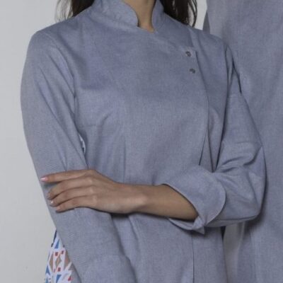 Chaqueta Cocina Mujer Detalle Sublimado Étnico (LX32P9-01)