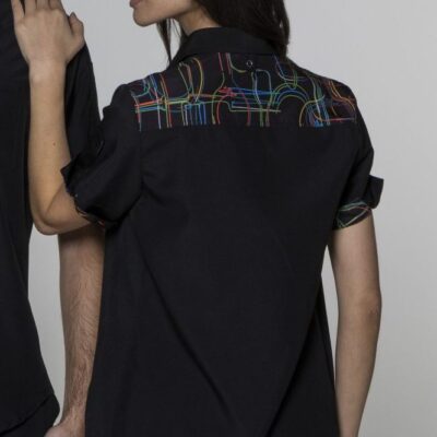 Camisa Mujer Microfibra Detalle Estampado (LX36RP-01)