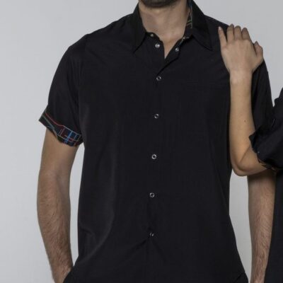 Camisa Hombre Microfibra Detalle Estampado Magasa  (LX35RP-01)