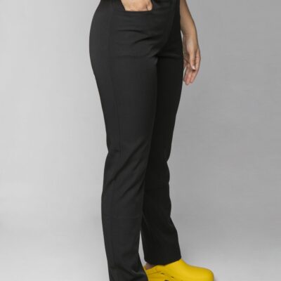 Pantalón Elástico Negro Mujer «Tiro Alto» (1991TA01)