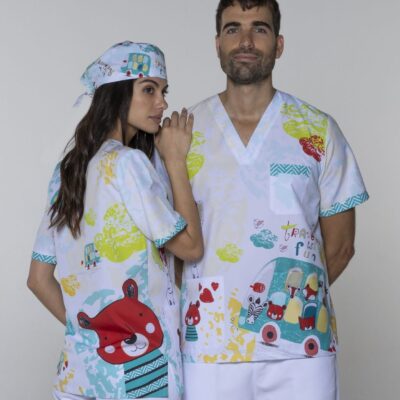 Casaca Unisex Manga Corta Microfibra «Autobús» Magasa (SX32RW01)