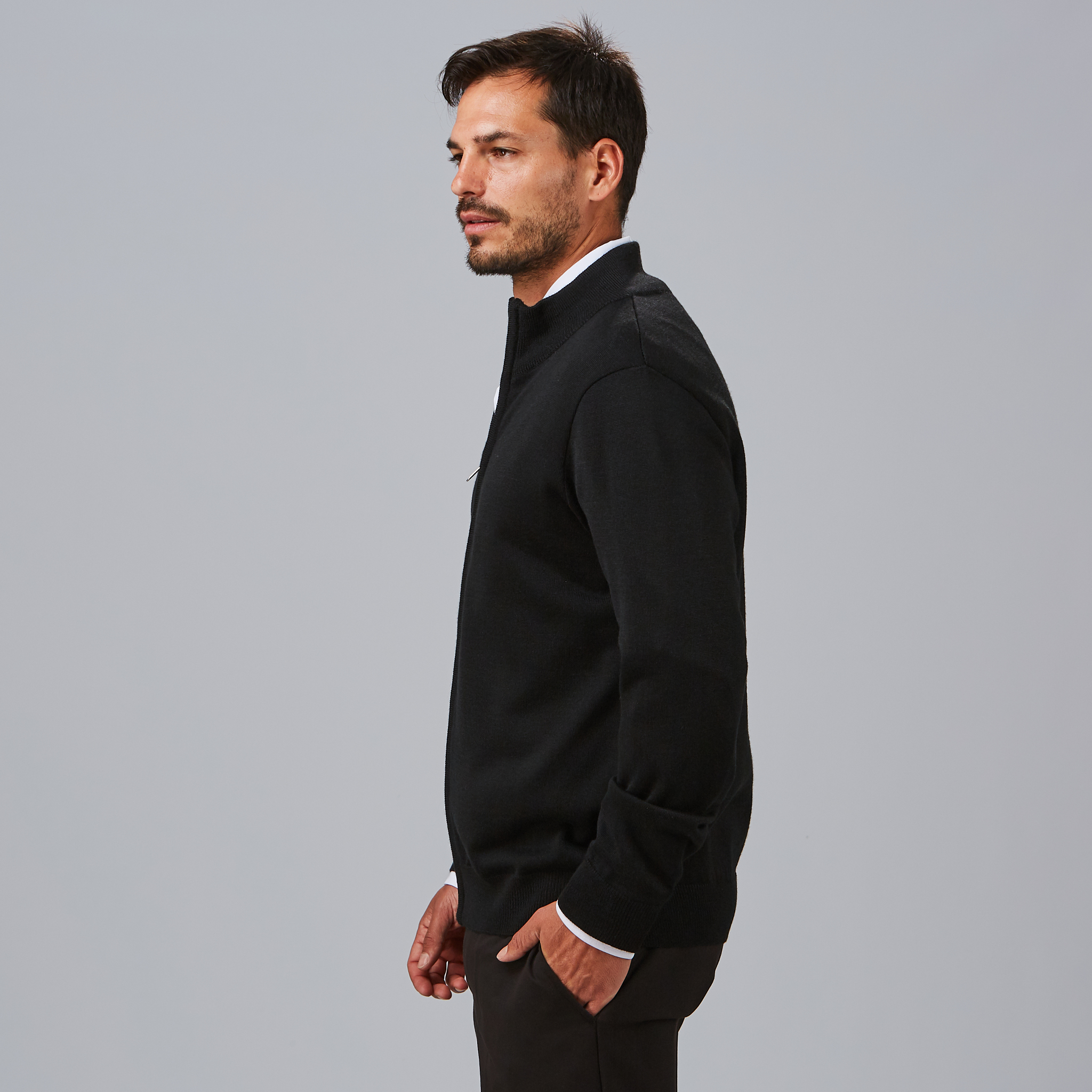 Cardigan Hombre Punto Fino Con Cremallera Gary´s (103200) - Imagen 3