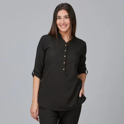 Blusa Mujer Cuello Mao Vinca Gary´s (600041)