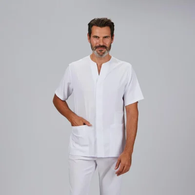 Blusa Hombre Abierta Cuello Pico M/C Alonso Gary´s (600115)