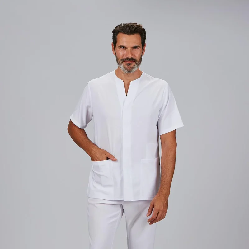 Blusa Hombre Abierta Cuello Pico M/C Alonso Gary´s (600115)