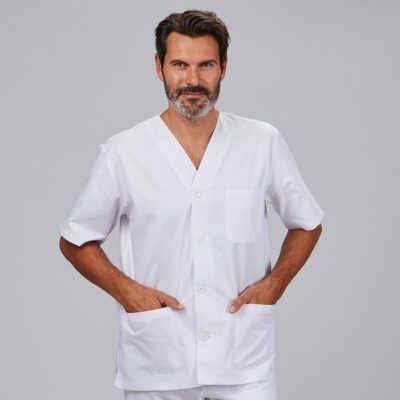 Blusa Sanitario Unisex Pico Botones Gary´s (650101)