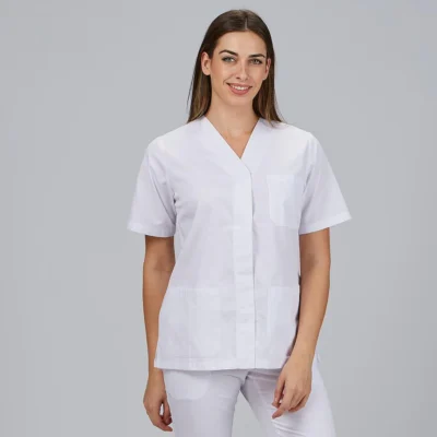 Blusa Mujer Sanitaria Boton PresIion M/C Gary´s (662801)