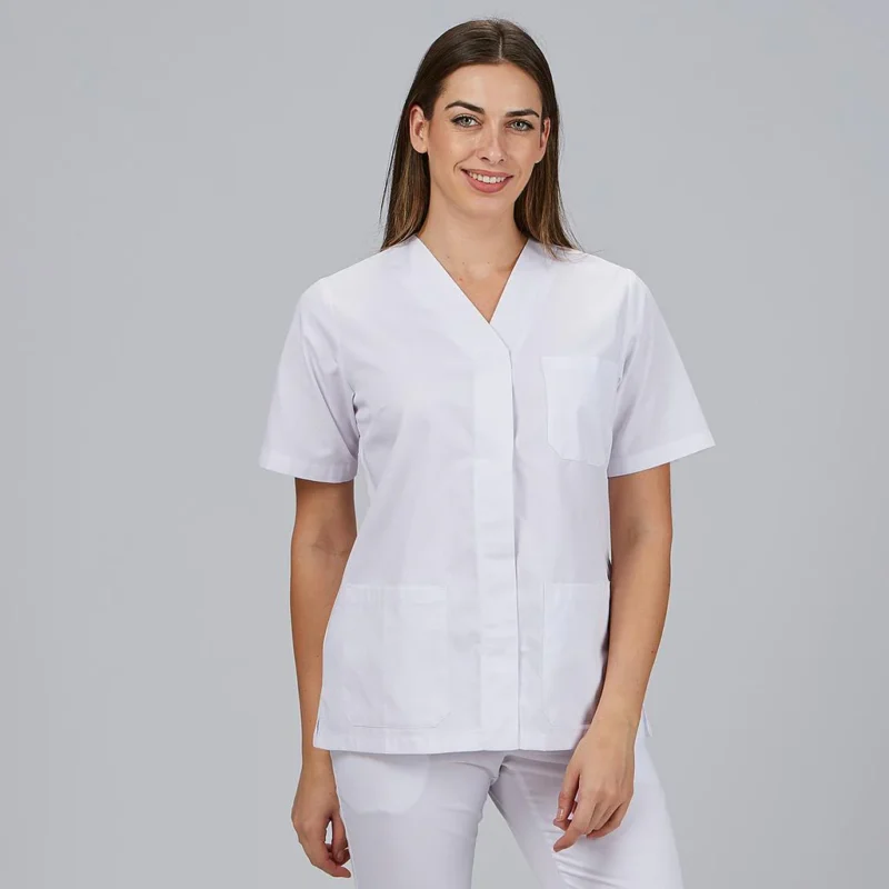 Blusa Mujer Sanitaria Boton PresIion M/C Gary´s (662801)