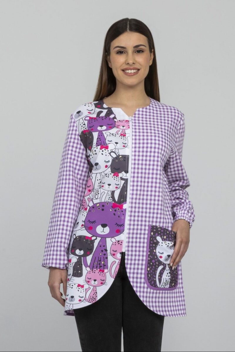 Bata corta Gatitas Magasa para maestra