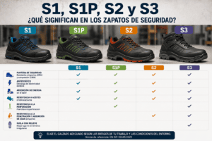 S1 S1P S2 S3 calzado de seguridad