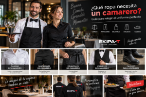 Ropa de camarero y uniforme profesional de hostelería