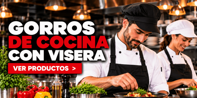 Gorros de Cocina con Visera