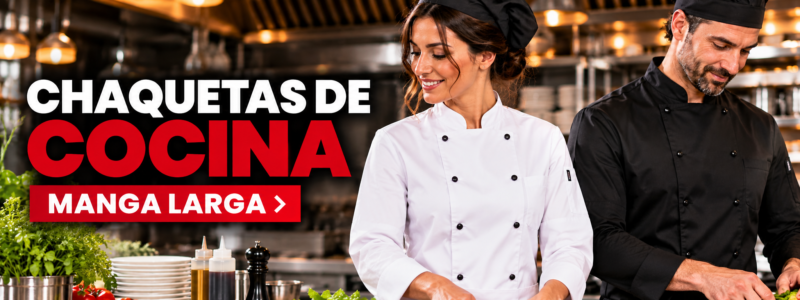 Chaquetas de cocina manga larga